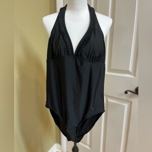 Converse One Star, one piece black halter suit with high back, Size XL